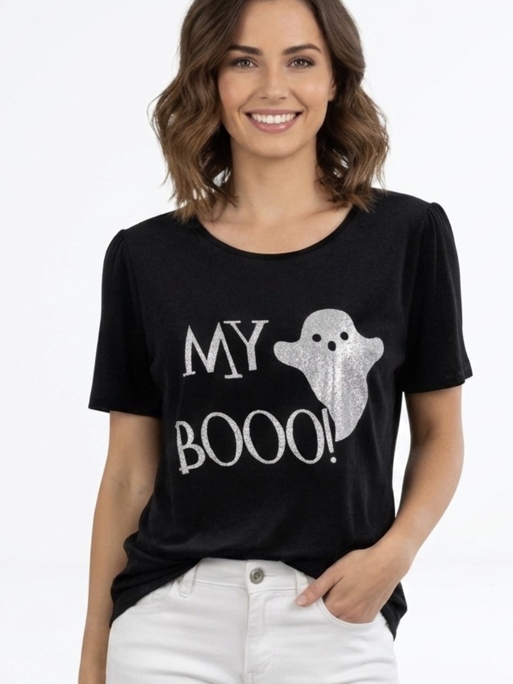 Halloween Graphic Tee “My Boo”